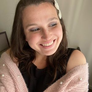 SOLD No Boundaries Juniors' Twist Faux Pearl Sweater